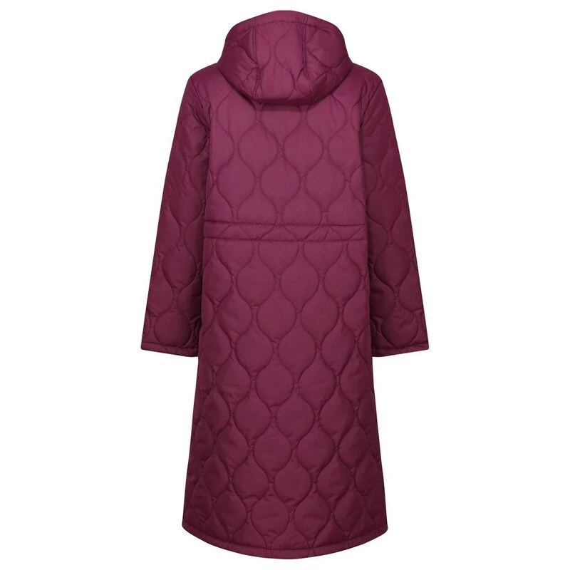 Regatta Womens Orla Longer Quilt Jacket (Burgundy/Shadow Elm Pink)