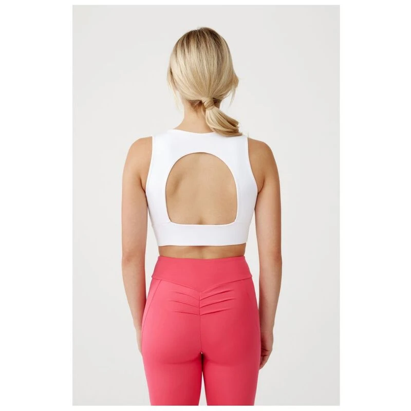 Sports top bra flash