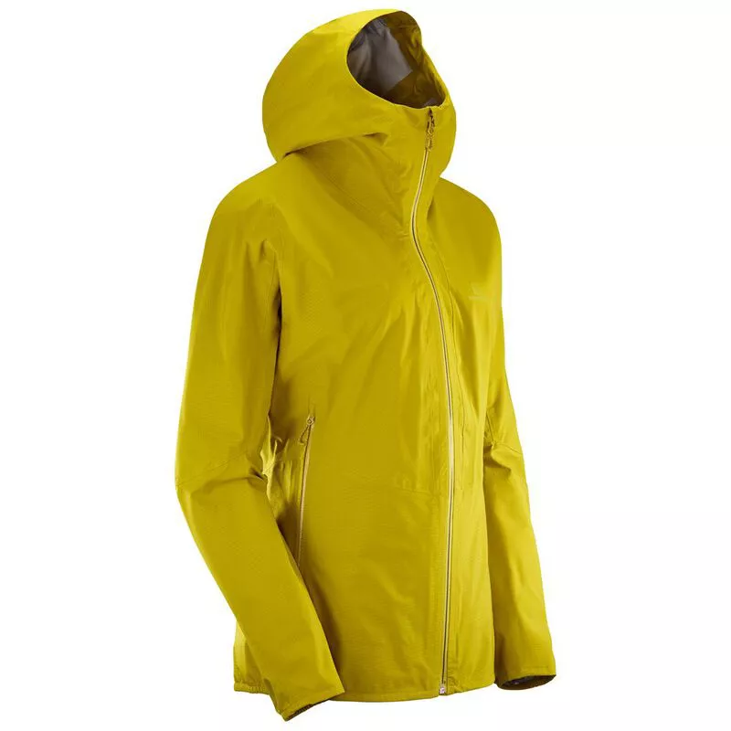 Salomon Womens Outline 360 3L Jacket Golden Palm Sportpursuit