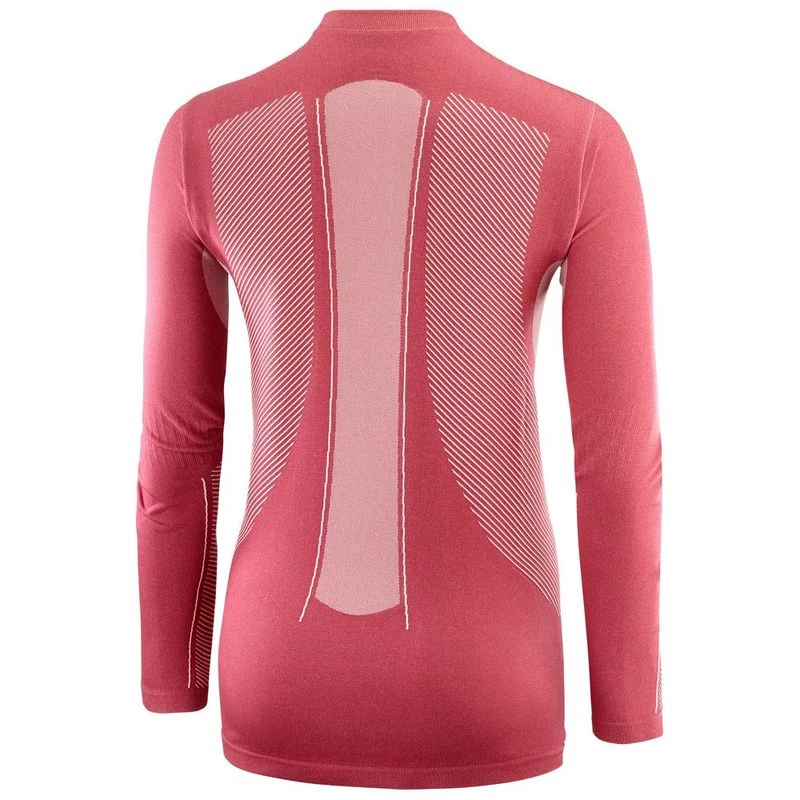 Salomon Womens Primo Warm Seamless Long Sleeve T Shirt Garnet Rose