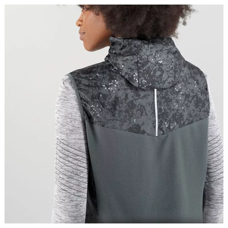 Salomon Womens Agile Wind Gilet Ebony Sportpursuit