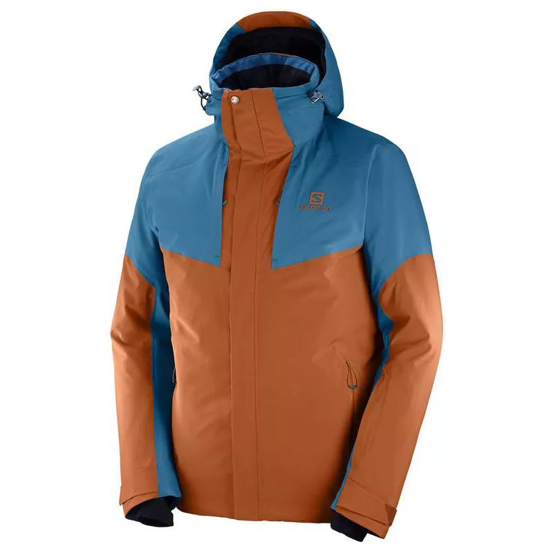 temperen Vijftig landbouw Salomon Mens Icerocket Shell Jacket (Umber/Lyons Blue) | Sportpursuit.