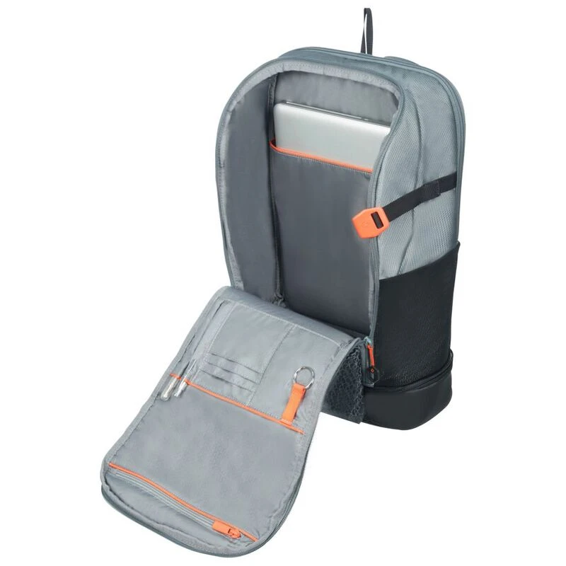Samsonite Hexa Packs 22L Laptop Rucksack Grey Print Sportpursuit.c