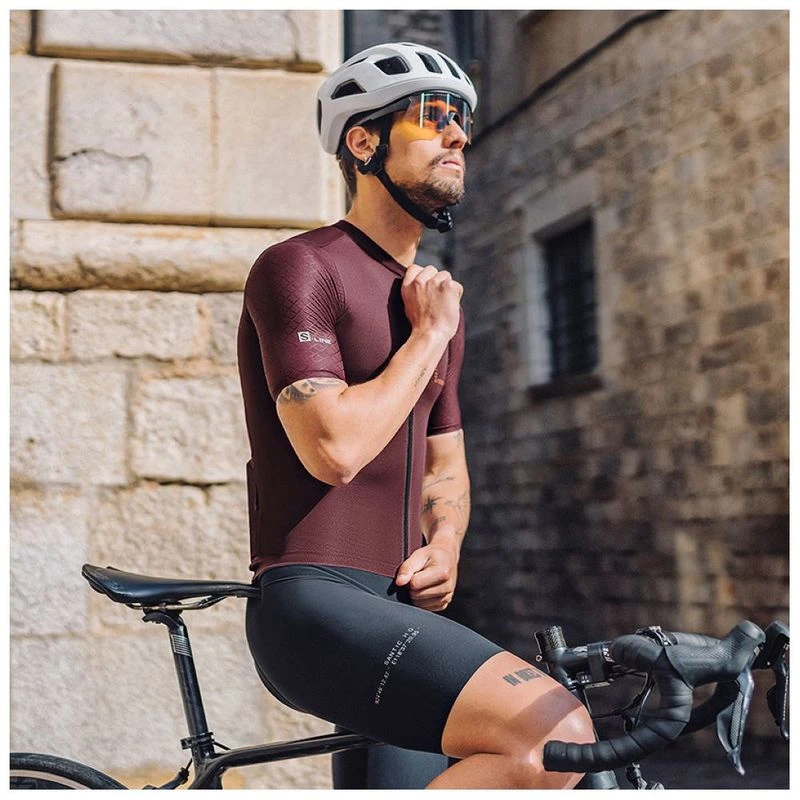 Santic Mens Siteng S S Jersey Purple Sportpursuit