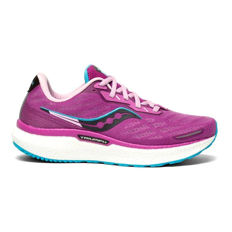 Saucony Womens Triumph 19 Running Shoes Pink Sportpursuit