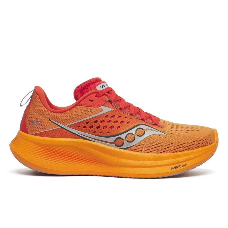 Saucony Womens Ride 17 Running Shoes Orange Sportpursuit