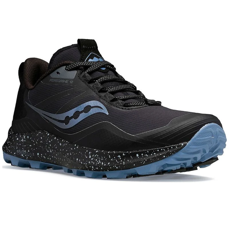 Saucony Womens Peregrine Ice+ 3 Trail Running Shoes (Black/Summit) S