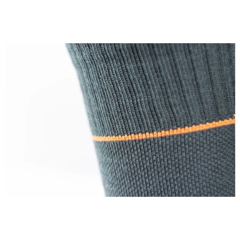 SealSkinz Solo Quickdry Ankle Length Socks (Green/Grey/Orange) Sport