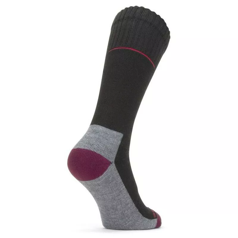 SealSkinz Solo QuickDry Knee Length Socks (Black/Red/Grey) Sportpurs
