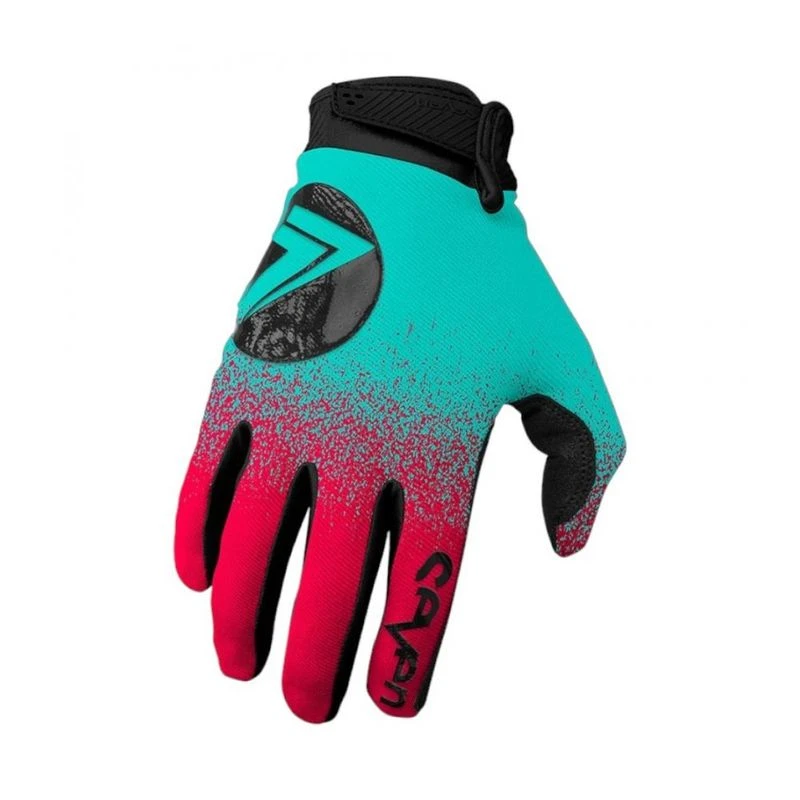 Seven Mens Annex 7 Dot Gloves Red Blue Sportpursuit