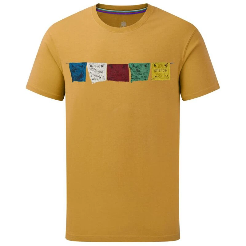 Sherpa Mens Tarcho T Shirt Daal Yellow Sportpursuit