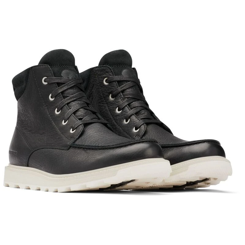 Sorel Mens Madson II Moc Toe WP Boots Black Dark Stone Sportpursui