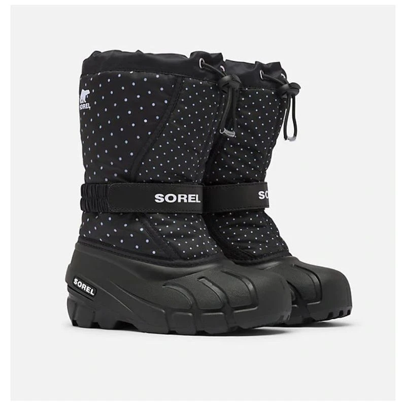 Sorel Kids Flurry Print Snow Boots Black Sportpursuit