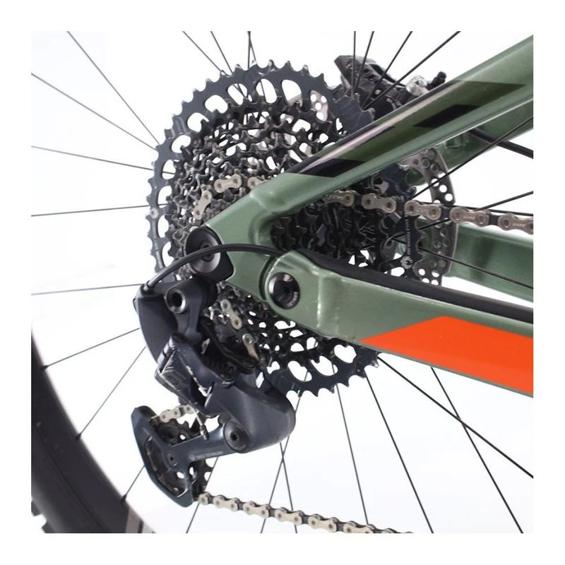 Scott Genius 30 Carbone GX Full Suspension Mountain Bike Green Orange