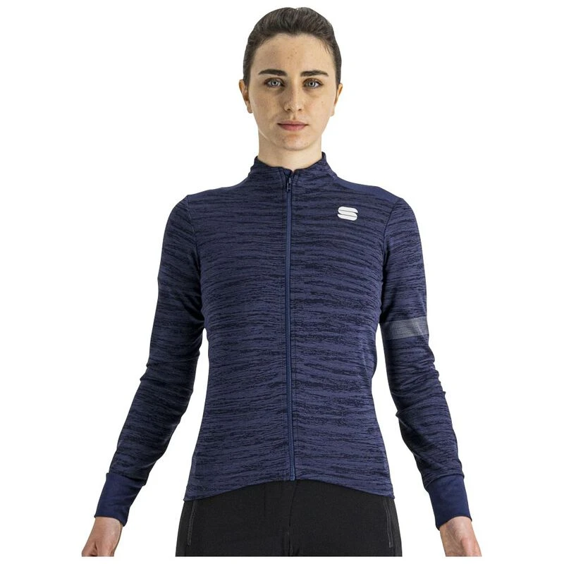 Sportful Womens Supergiara Thermal Long Sleeve Jersey Blue Sportpu