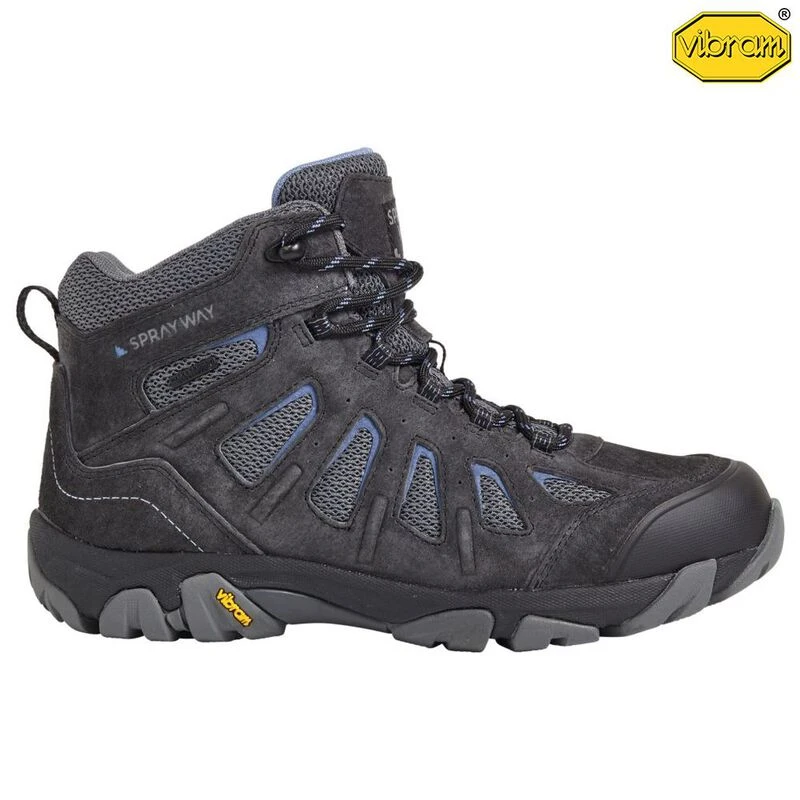 Sprayway Womens Raasay Mid HydroDRY Hiking Boots Black Sportpursui