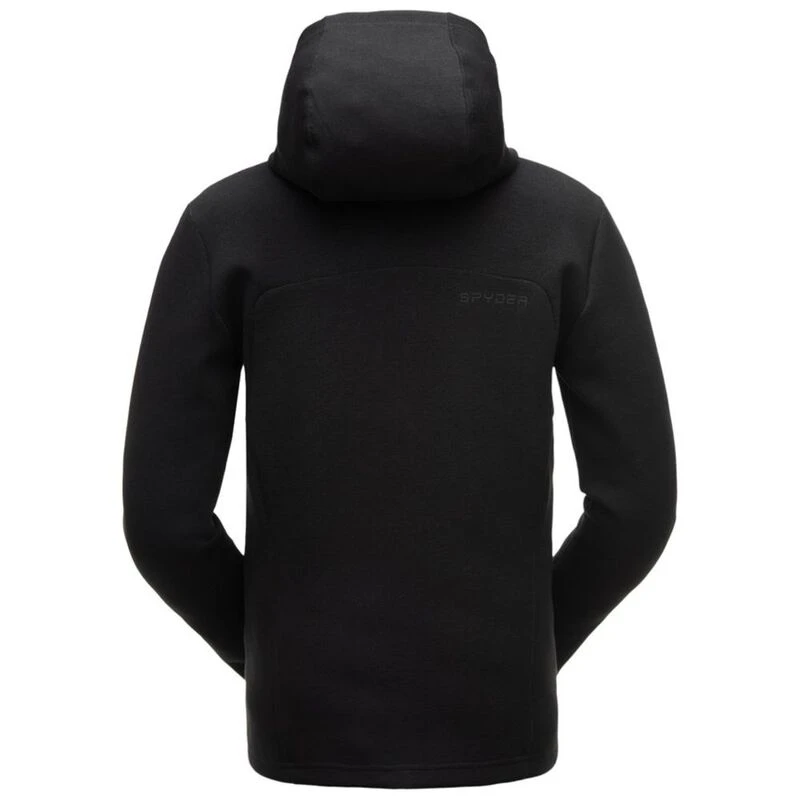 Spyder Mens Chance Hooded Fleece Jacket Black Sportpursuit