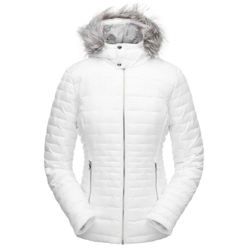Spyder Womens Edyn Hoody Insulated Jacket White Sportpursuit