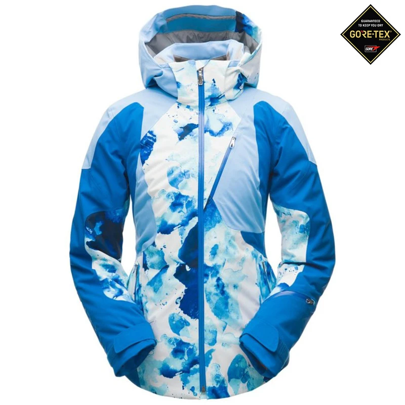 Spyder Womens Leader Jacket Turkish Sea Frequency Blue Ice Sportpu