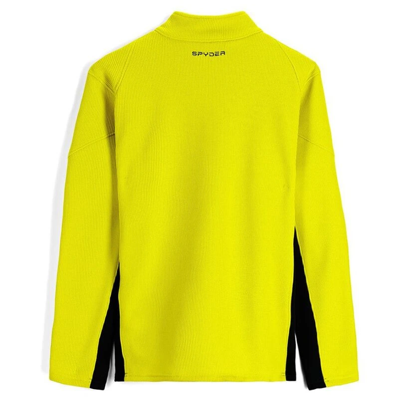 Spyder Mens Bandit Fleece Top (Citrus/Black) | Sportpursuit.com