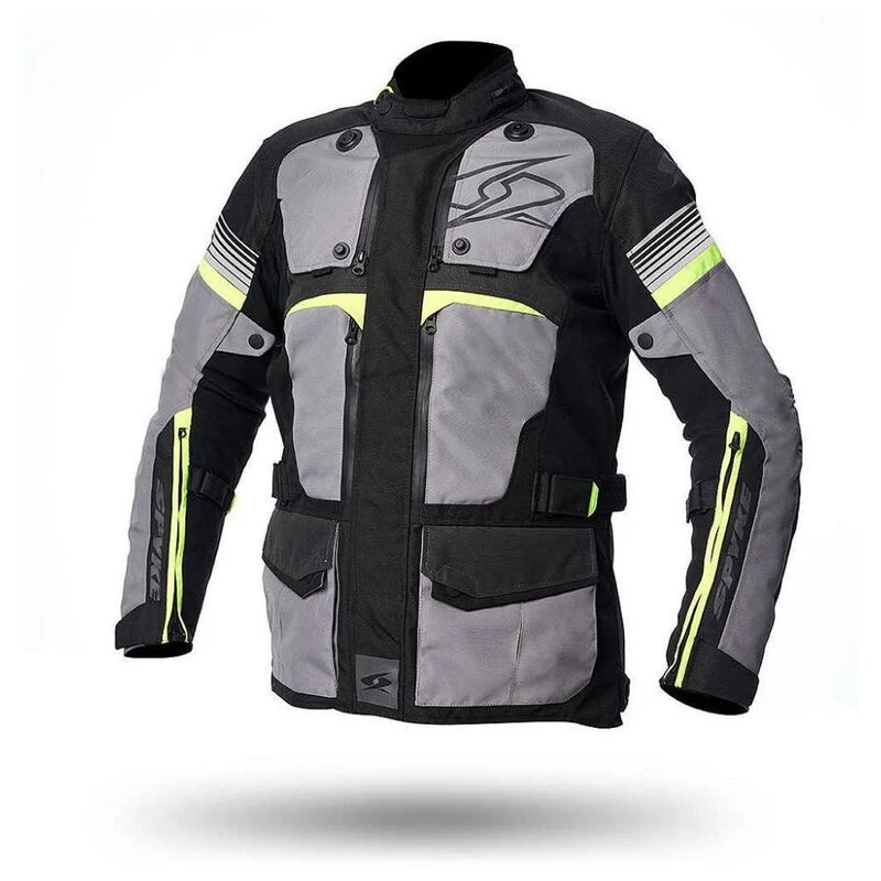 Spyke Equator Dry Tecno Jacket Black Grey Yellow Fluo