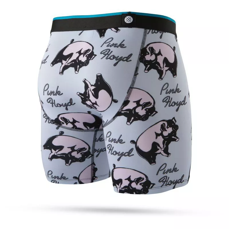 Stance Mens Pink Floyd Pigs Boxer Briefs Black Sportpursuit