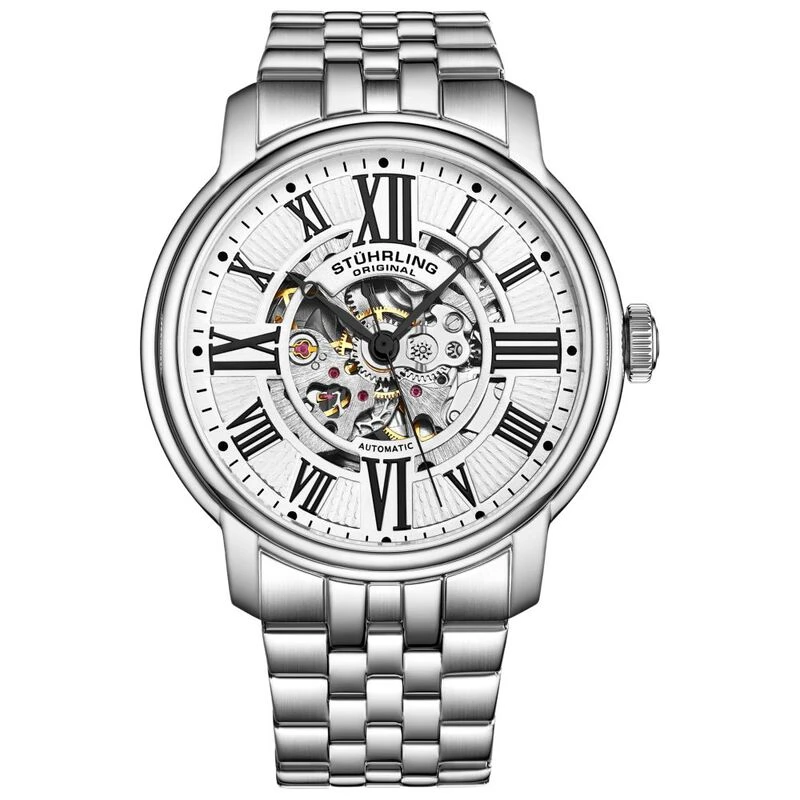 St hrling Mens Legacy Casual Watch Silver White Sportpursuit