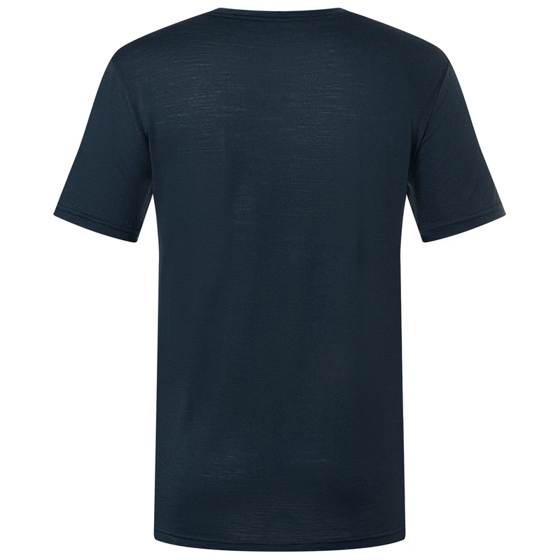 Super.Natural Mens Gravel T-Shirt (Blueberry/Lavender) | Sportpursuit.