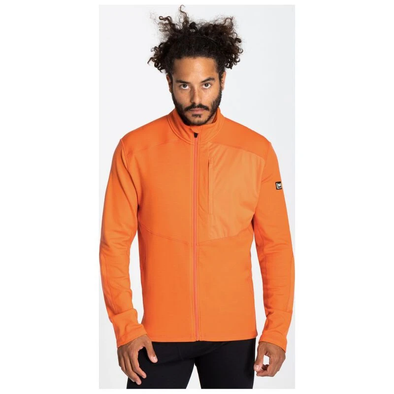 Super Natural Mens Alpine Techno Zip Jacket Golden Poppy Sportpurs