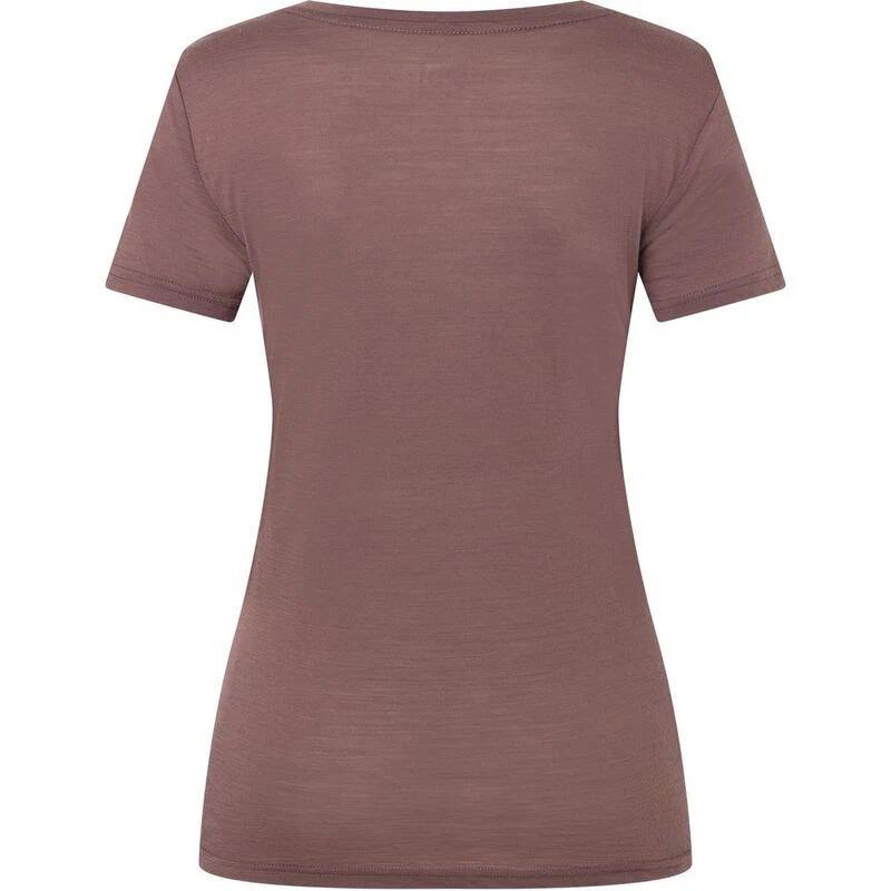 SuperNatural Womens Yoga Loose T-Shirt (Peppercorn)