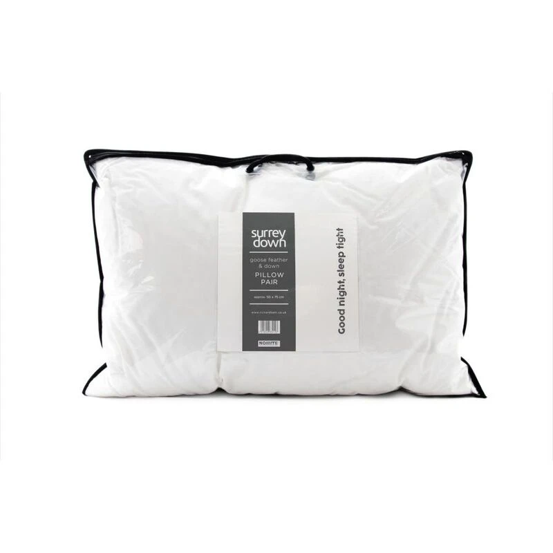 Surrey Down 10.5 Tog King 85 Goose Feather Bedding Bundle White S