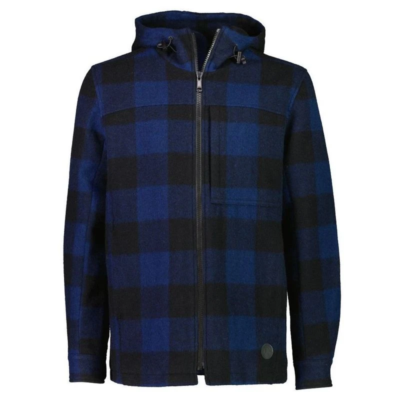 Swanndri Mens Hudson Full Zip Wool Jacket Pacific Check Sportpursu