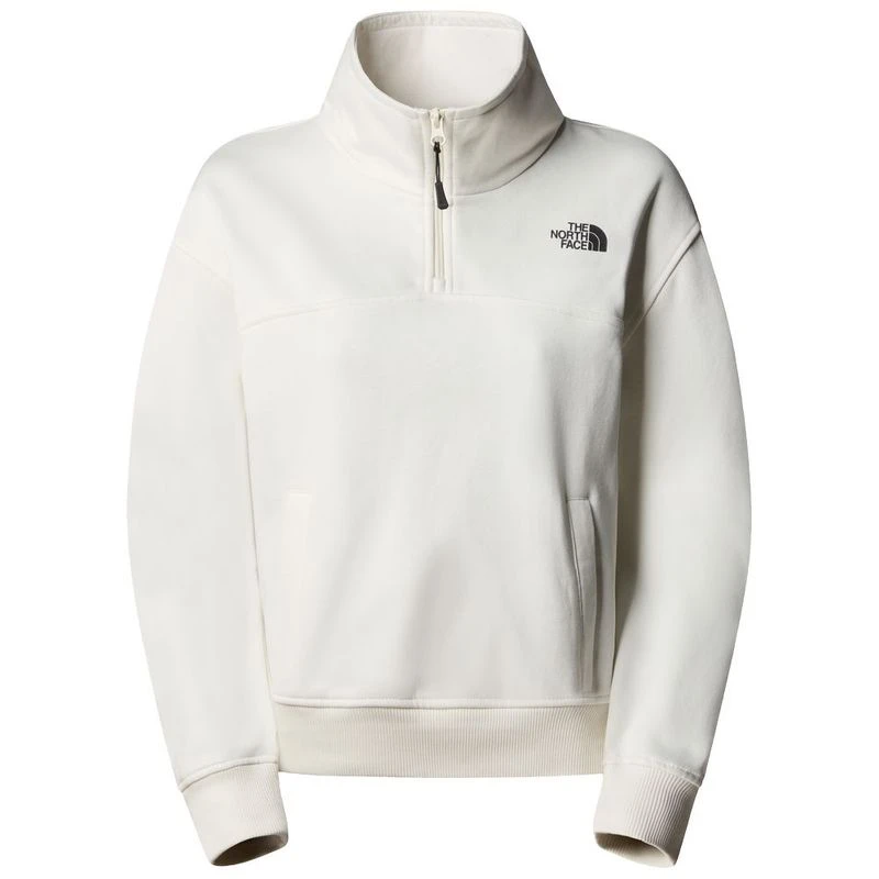 The North Face Pull Essential Qz Crew Femme Blanc privatesportshop