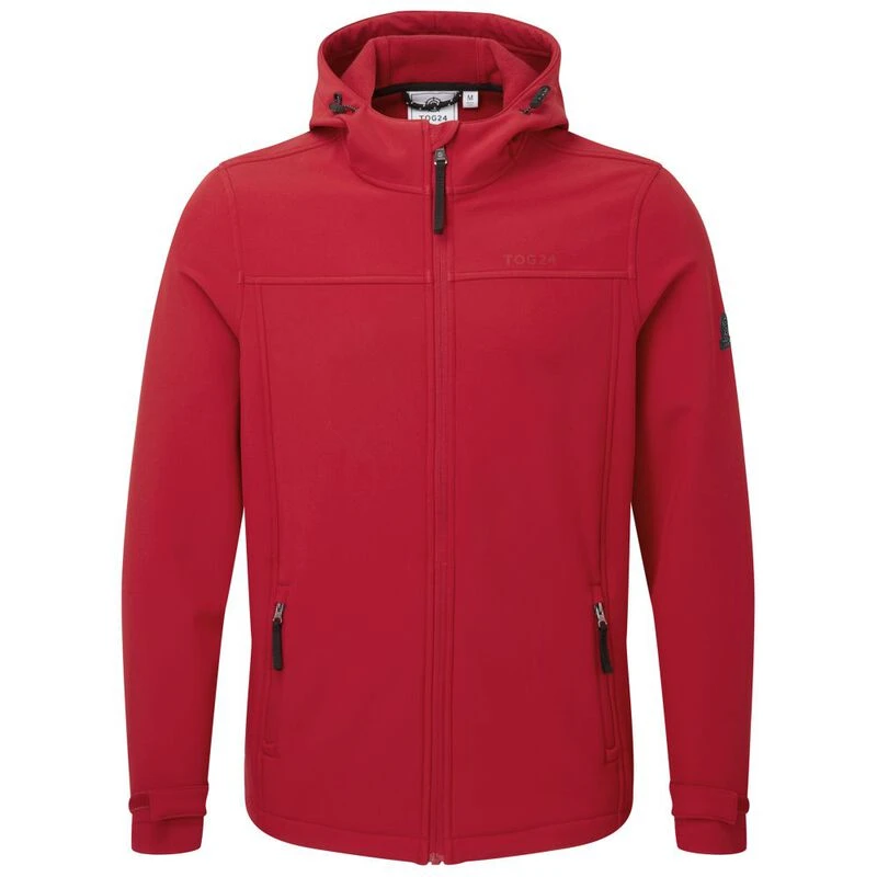 TOG 24 Mens Feizor Softshell Hooded Jacket (Chilli Red) Sportpursuit