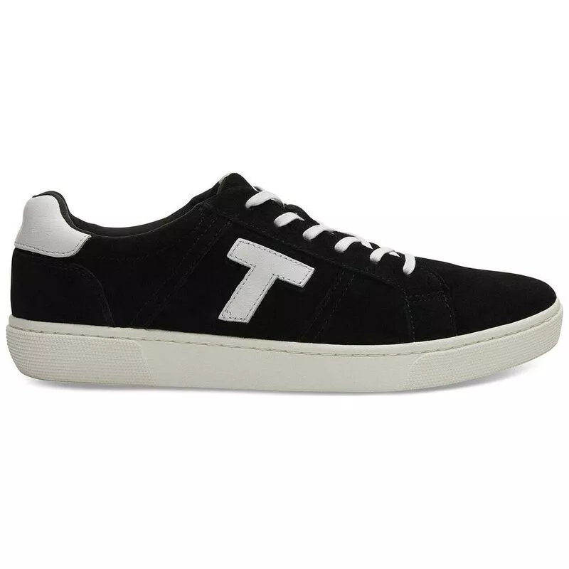 TOMS Mens Leandro Shoes Black Suede Sportpursuit