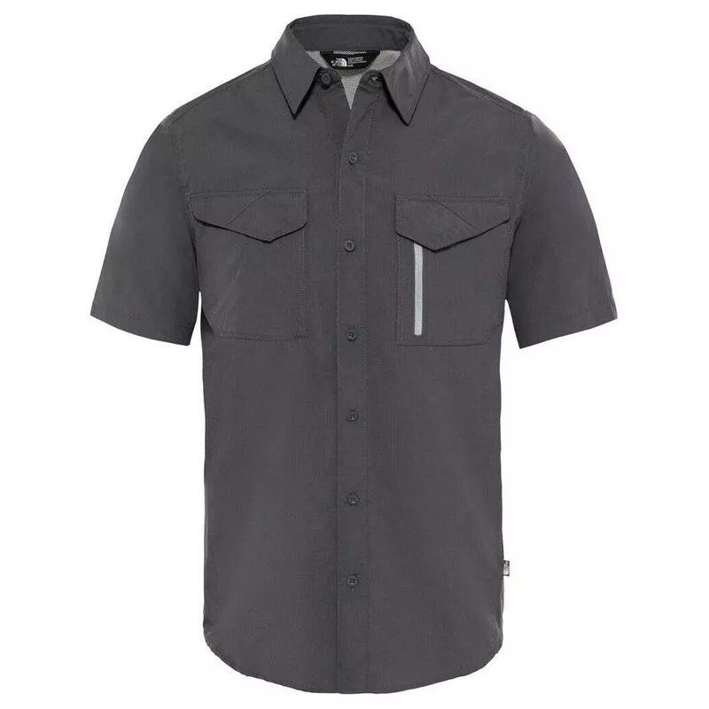 The North Face Mens Sequoia Short Sleeve Shirt Asphalt Grey Mid Grey