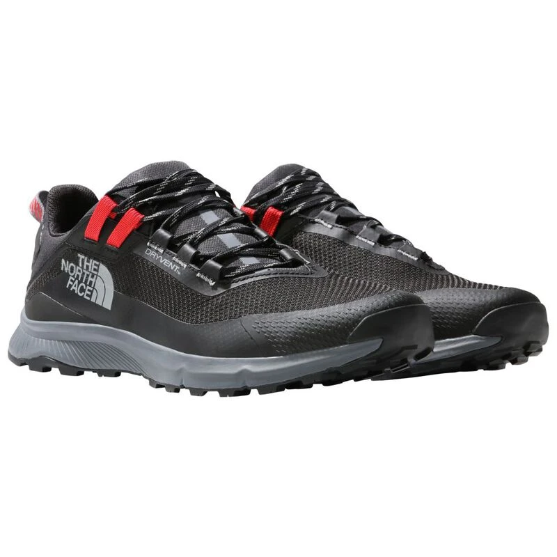 The North Face Mens Cragstone WP Hiking Shoes (TNF Black/Vanadis Grey)