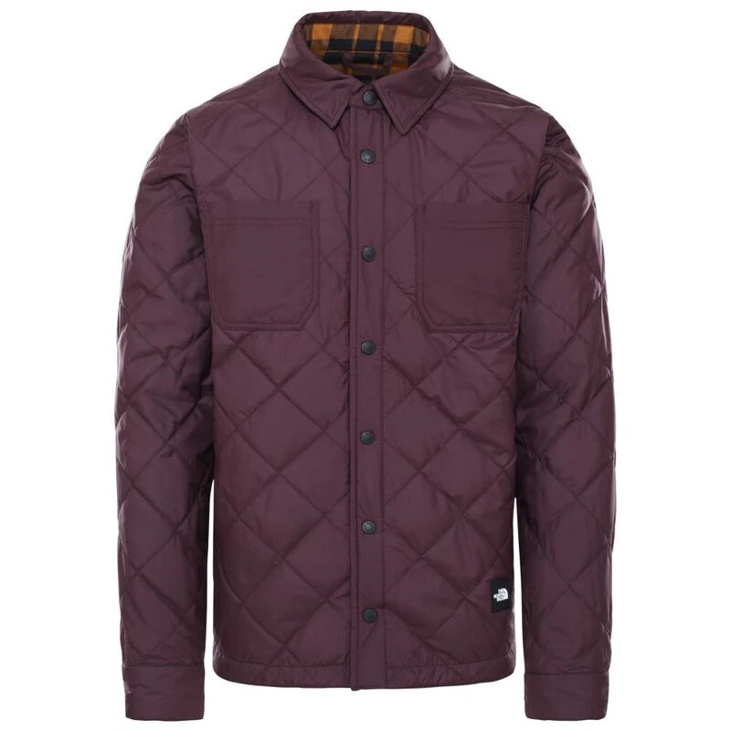 TheNorthFace Mens Fort Point Insulated Flannel Jacket Root Brown Timb