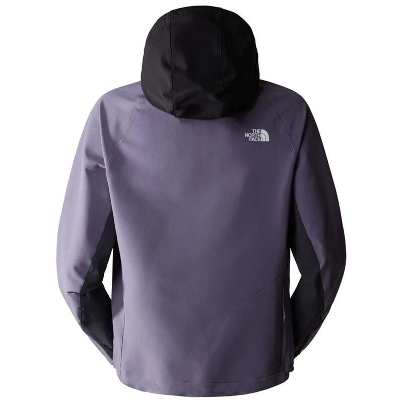 The North Face Womens Athletic Outdoors Softshell Hooded Jacket Lunar