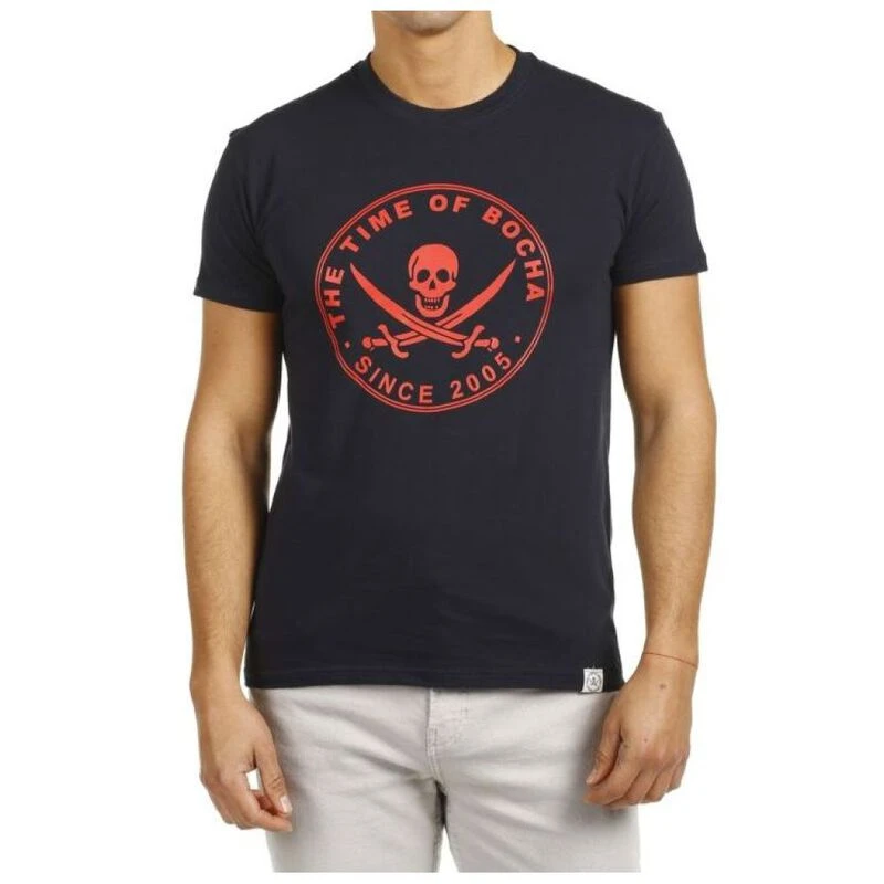 The Time of Bocha Mens Pirate TShirt (Navy)