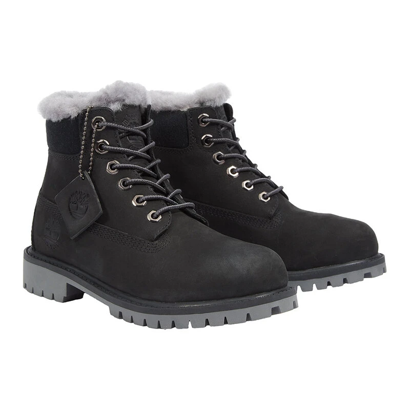 All black timberlands kids shop