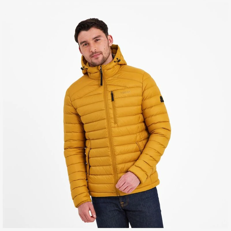 TOG 24 Mens Drax Hooded Down Jacket Golden Brown Sportpursuit