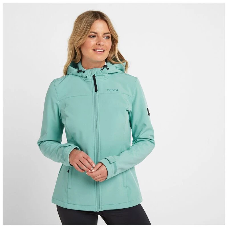 Tog 24 Womens Keld Hooded Softshell Jacket Nile Blue Sportpursuit