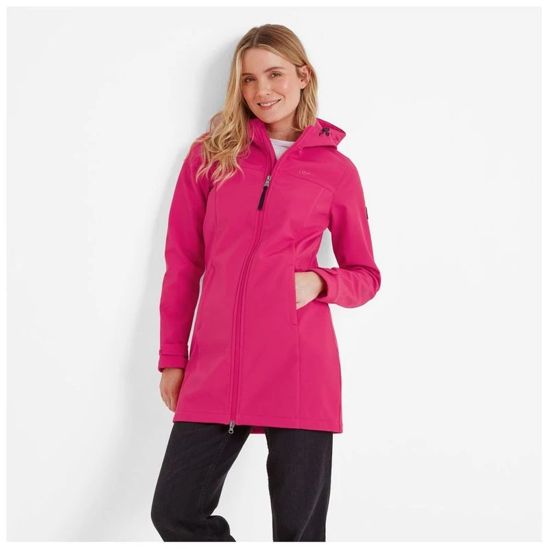 Tog 24 Womens Keld Long Softshell Jacket (Fuchsia Pink) Sportpursuit