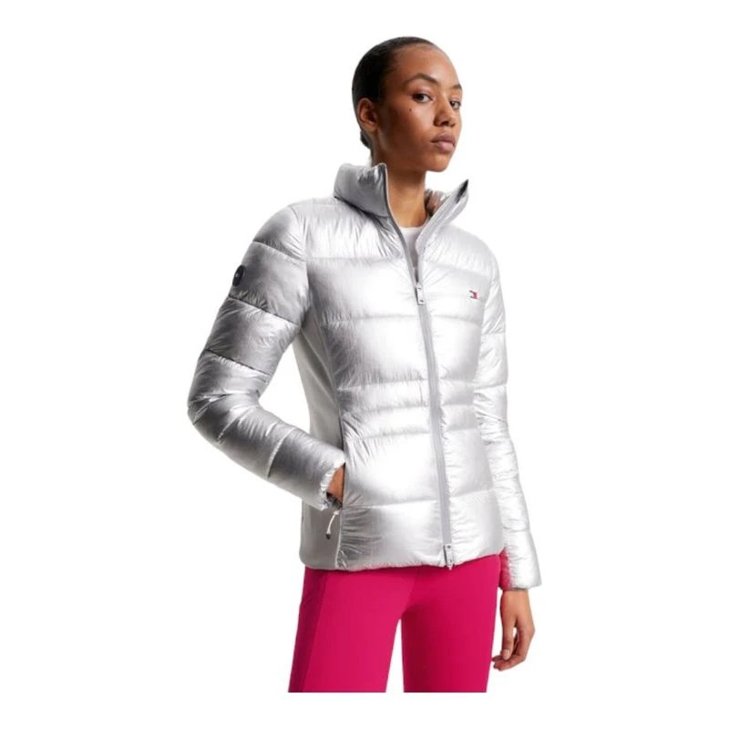 Tommy Equestrian Chaqueta TH08WJAC599 Mujeres Plata privatesportsh