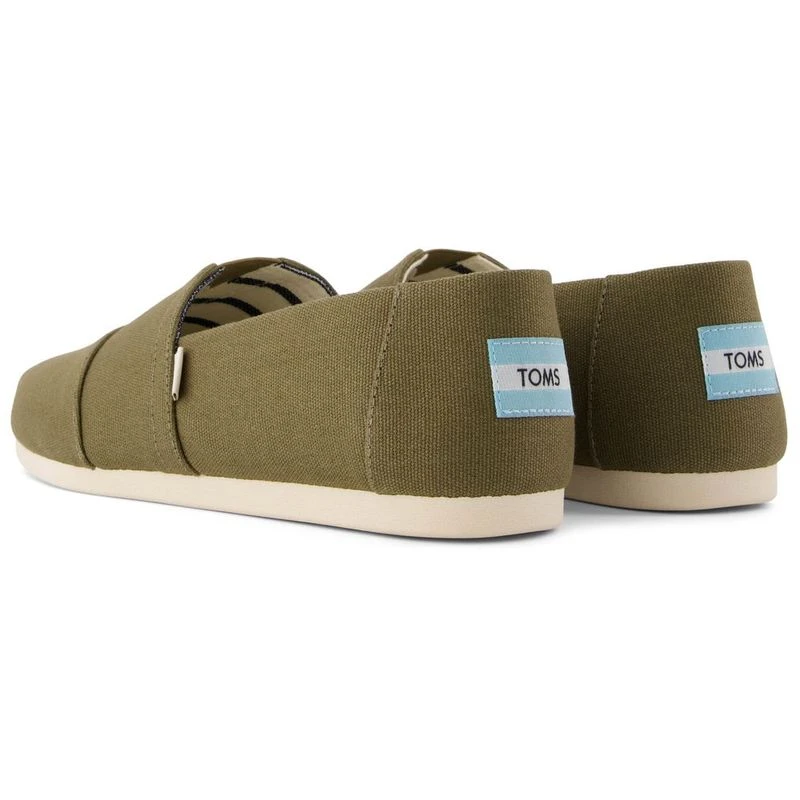 Toms Mens Alpargata Slip on Casual Shoes Olive Sportpursuit