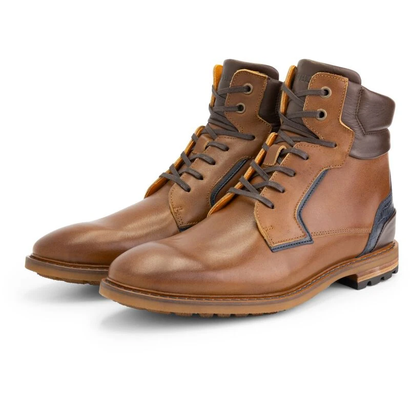 Travelin Mens Claypole Casual Boots (Cognac) | Sportpursuit.com