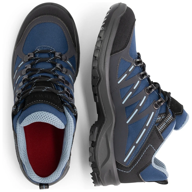 Travelin Womens Low Hiking Boots (Blue)