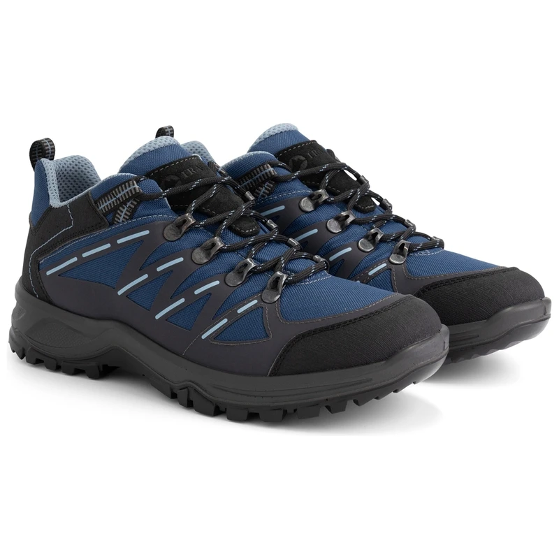 Travelin Mens Low Hiking Boots (Blue)