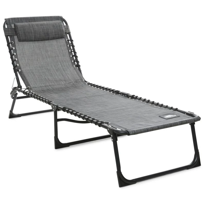 Trespass Sonnsteady Sun Lounger Grey Marl Sportpursuit